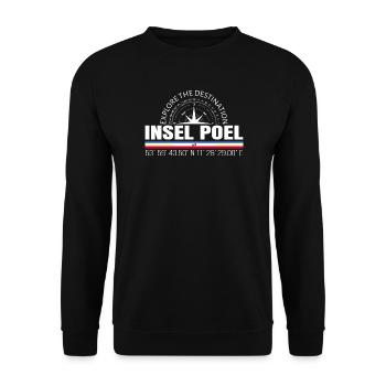 Insel Poel - Unisex Pullover - Schwarz - Vorne - Alina (178cm) & Michal (187cm)