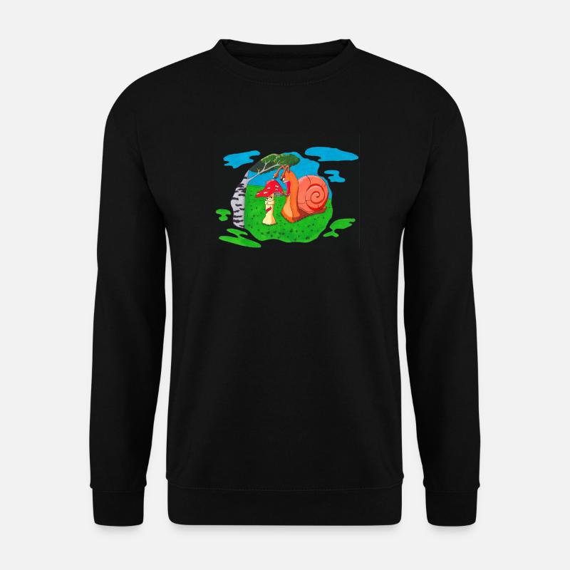 Mushroom front - Unisex Sweatshirt - black