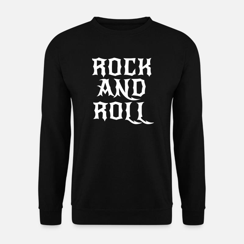 Rock and Roll Gothic logo - Unisex Sweatshirt - black