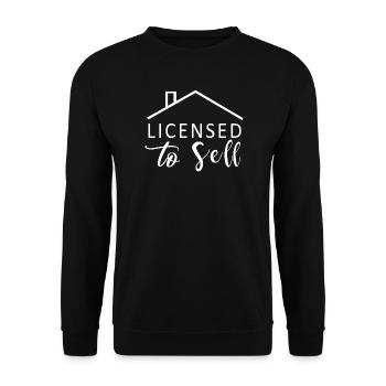 Agent immobilier Agent immobilier - Sweat-shirt Unisexe - noir - Devant - Alina (178cm) & Michal (187cm)