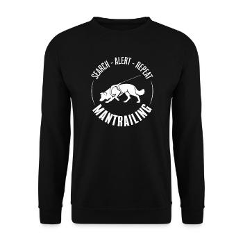 Border Collie Mantrailing Dog Sport Search Dogs - Unisex Sweatshirt - black - Front - Alina (178cm) & Michal (187cm)