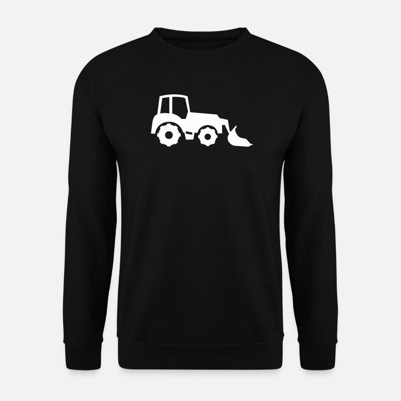 Chargeuse avant Silhouette de Tracteur - Sweat-shirt Unisexe - noir