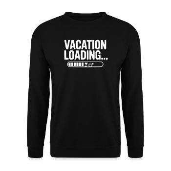 Vacation Loading... - Unisex Sweatshirt - black - Front - Alina (178cm) & Michal (187cm)