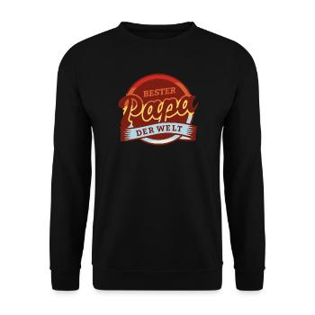Bester Papa - Unisex Pullover - Schwarz - Vorne - Alina (178cm) & Michal (187cm)