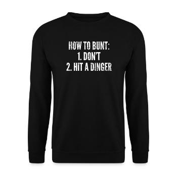 Tactiques de bunt : Ne Frappez pas de circuit - Sweat-shirt Unisexe - noir - Devant - Alina (178cm) & Michal (187cm)