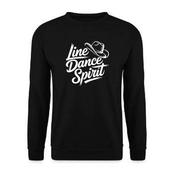 Line Dance Spirit - Sweat-shirt Unisexe - noir - Devant - Alina (178cm) & Michal (187cm)