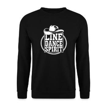 Line Dance Spirit - Sweat-shirt Unisexe - noir - Devant - Alina (178cm) & Michal (187cm)
