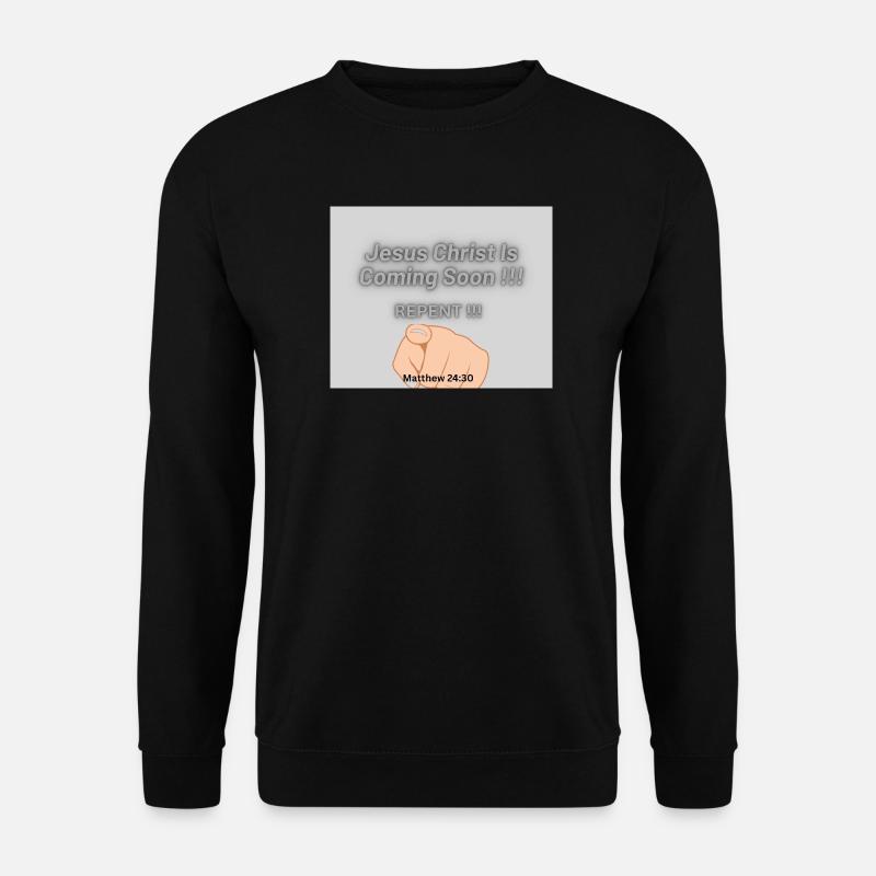 Jesus Christus kommt bald !! - Unisex Pullover - Schwarz