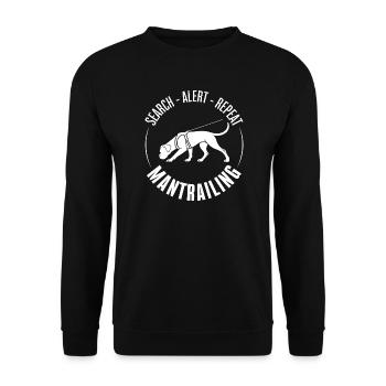 Boxer Mantrailing Dog Sport Search Dogs Wilsigns - Unisex Sweatshirt - black - Front - Alina (178cm) & Michal (187cm)
