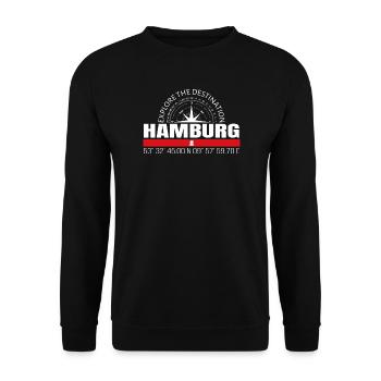 Hambourg - Sweat-shirt Unisexe - noir - Devant - Alina (178cm) & Michal (187cm)