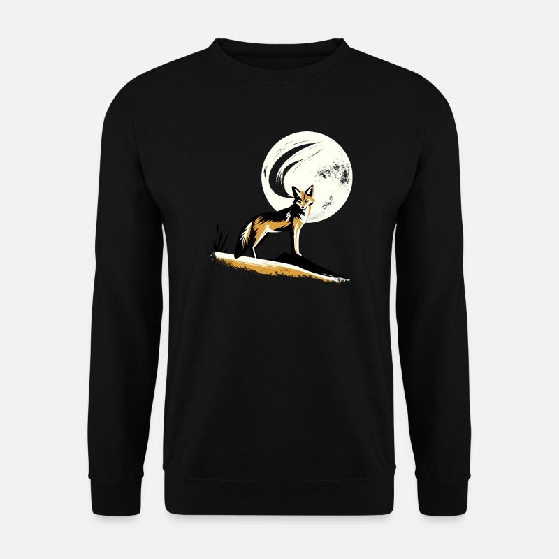 Jackal in the moonlight - Unisex Sweatshirt - black