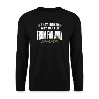 Schuppen-jagd-schuppen-jäger-geweih-jagd-weißwedel - Unisex Pullover - Schwarz - Vorne - Alina (178cm) & Michal (187cm)