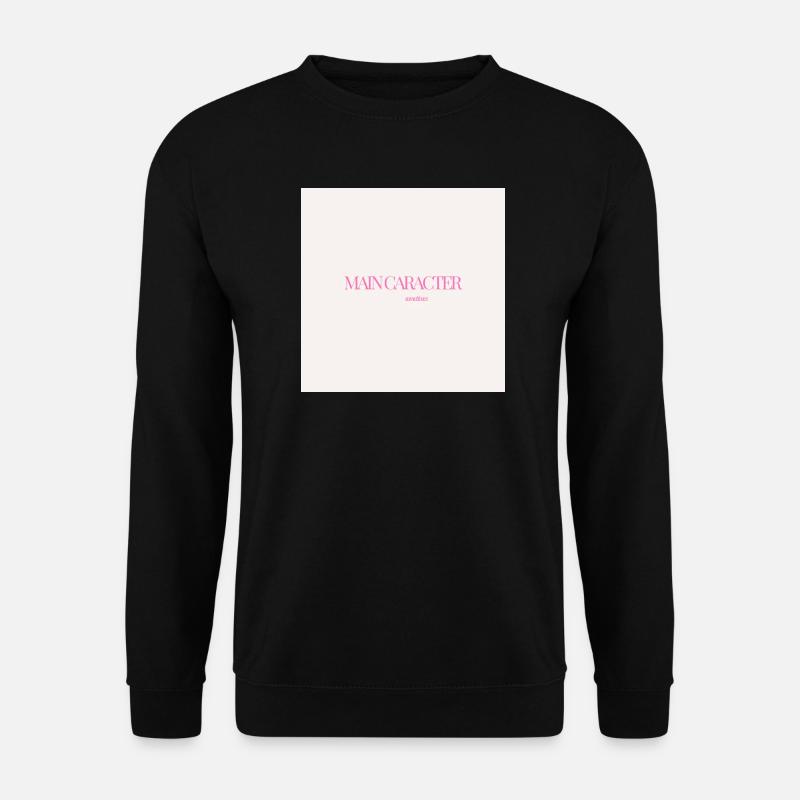 "CARACTER SOMETIMES" Graphic Tee Design - Unisex Sweatshirt - black