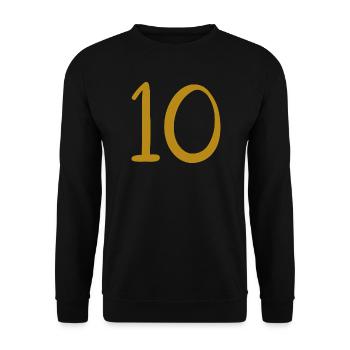 10 - Unisex Pullover - Schwarz - Vorne - Alina (178cm) & Michal (187cm)