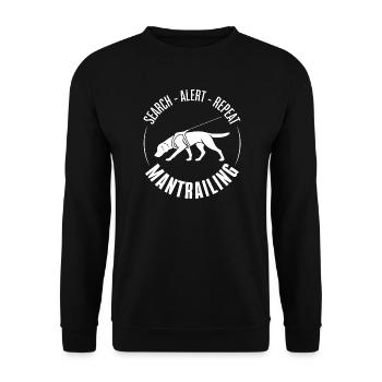 Labrador Mantrailing Hundesport Hunde Labbi  - Unisex Pullover - Schwarz - Vorne - Alina (178cm) & Michal (187cm)