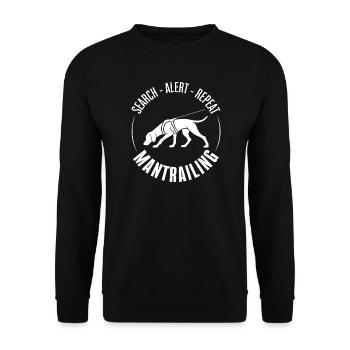 Vizsla Mantrailing Hundesport Hunde Hund Wilsigns - Unisex Pullover - Schwarz - Vorne - Alina (178cm) & Michal (187cm)
