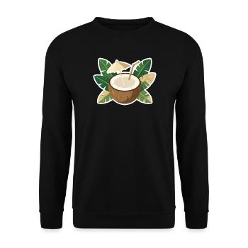 Refroidisseur de l’île Coconut - Sweat-shirt Unisexe - noir - Devant - Alina (178cm) & Michal (187cm)