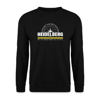 Heidelberg - Unisex Pullover - Schwarz - Vorne - Alina (178cm) & Michal (187cm)