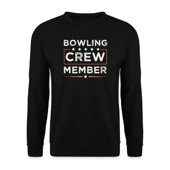 Équipe de bowling - Sweat-shirt Unisexe - noir - Devant - Alina (178cm) & Michal (187cm)