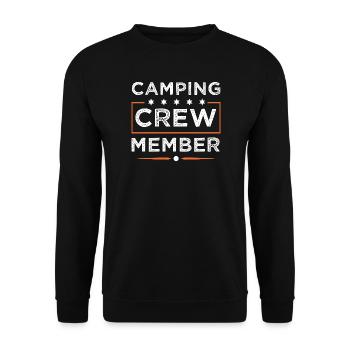 Camping Crew - Unisex Pullover - Schwarz - Vorne - Alina (178cm) & Michal (187cm)