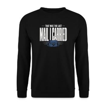 Retired Postman Retired Postman - Unisex Sweatshirt - black - Front - Alina (178cm) & Michal (187cm)