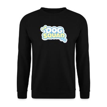 Dog Squad Pastel Dog Gang - Unisex Sweatshirt - black - Front - Alina (178cm) & Michal (187cm)