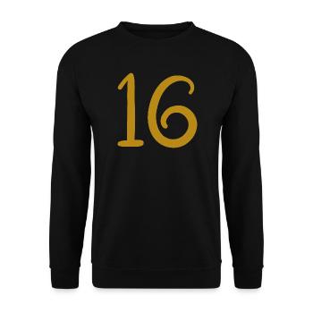 16 - Unisex Pullover - Schwarz - Vorne - Alina (178cm) & Michal (187cm)