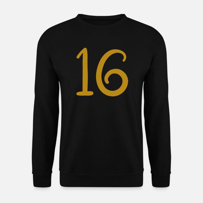 16 - Unisex Pullover - Schwarz