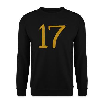 17 - Unisex Pullover - Schwarz - Vorne - Alina (178cm) & Michal (187cm)
