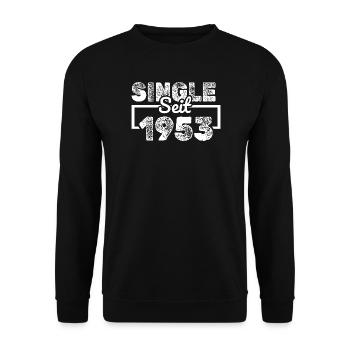 1953 - Unisex Pullover - Schwarz - Vorne - Alina (178cm) & Michal (187cm)