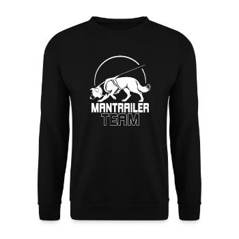 Équipe de Border Collie Mantrailer Chiens de Sport - Sweat-shirt Unisexe - noir - Devant - Alina (178cm) & Michal (187cm)