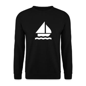 Sail - Unisex Sweatshirt - black - Front - Alina (178cm) & Michal (187cm)
