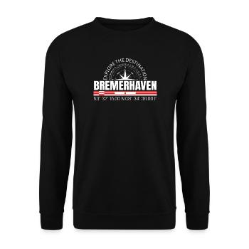 Bremerhaven - Sweat-shirt Unisexe - noir - Devant - Alina (178cm) & Michal (187cm)