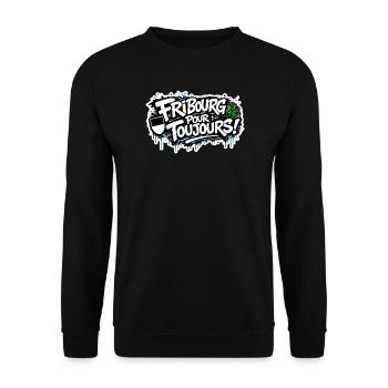 Fribourg pour toujours - Unisex Pullover - Schwarz - Vorne - Alina (178cm) & Michal (187cm)