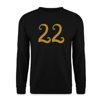 22 - Unisex Sweatshirt - black - Front - Alina (178cm) & Michal (187cm)