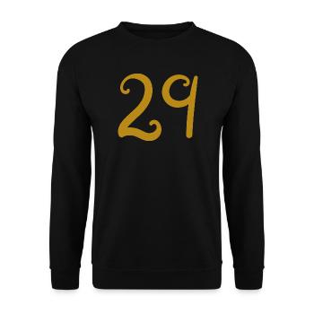 29 - Unisex Sweatshirt - black - Front - Alina (178cm) & Michal (187cm)