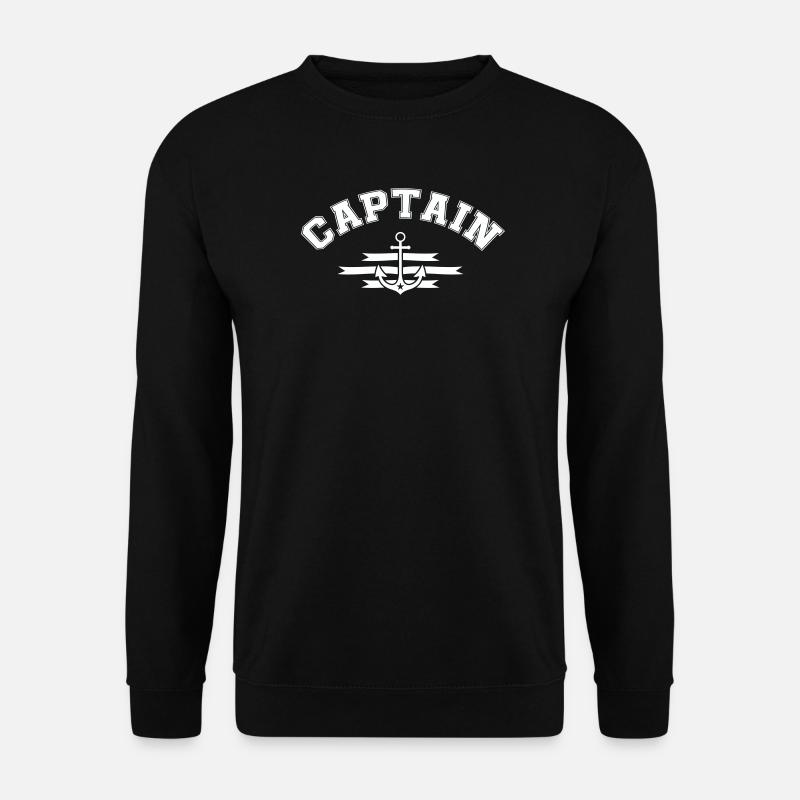Emblème de l’ancre du capitaine - Sweat-shirt Unisexe - noir