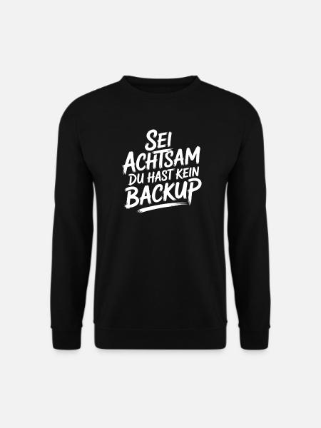 Motiv Achtsamkeit - Unisex Pullover - Schwarz