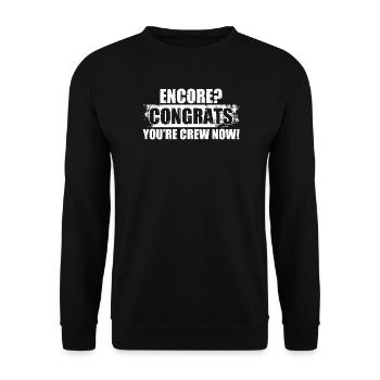 Encore? Congrats Sound Engineer - Unisex Sweatshirt - black - Front - Alina (178cm) & Michal (187cm)