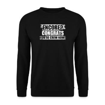 Encore? Congrats Sound Engineer - Unisex Sweatshirt - black - Front - Alina (178cm) & Michal (187cm)