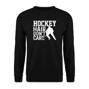 Hockey Hair s’en fiche - Sweat-shirt Unisexe - noir - Devant - Alina (178cm) & Michal (187cm)