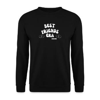 Beste Freunde Era – Herzfreundschaft - Unisex Pullover - Schwarz - Vorne - Alina (178cm) & Michal (187cm)