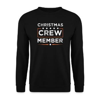 Christmas Crew - Unisex Pullover - Schwarz - Vorne - Alina (178cm) & Michal (187cm)