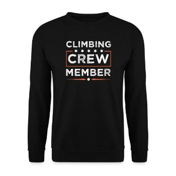 Climbing Crew - Unisex Pullover - Schwarz - Vorne - Alina (178cm) & Michal (187cm)