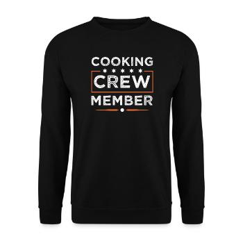 Cooking Crew - Unisex Pullover - Schwarz - Vorne - Alina (178cm) & Michal (187cm)