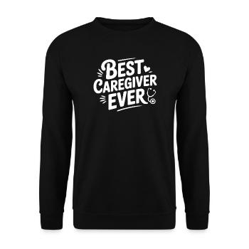 Beste Betreuerin aller Zeiten - Unisex Pullover - Schwarz - Vorne - Alina (178cm) & Michal (187cm)