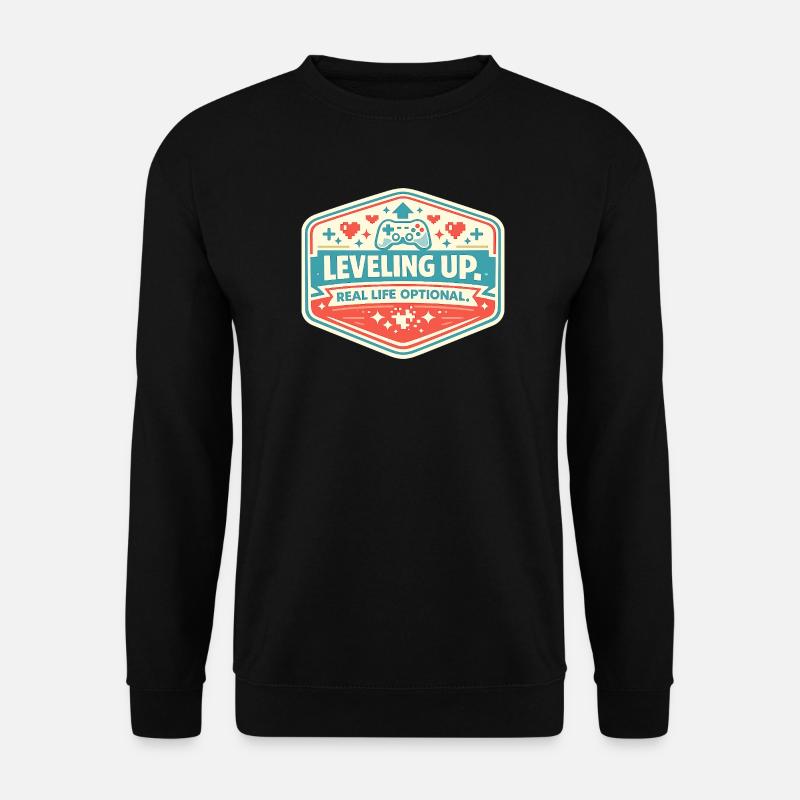 Level Up - Unisex Pullover - Schwarz