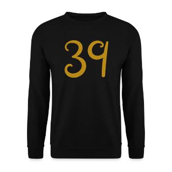 39 - Unisex Pullover - Schwarz - Vorne - Alina (178cm) & Michal (187cm)