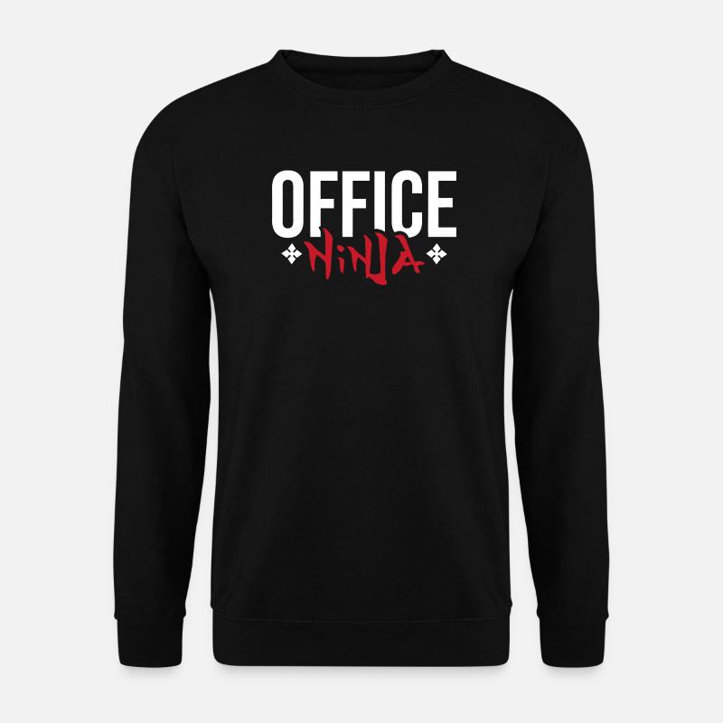 Ninja de bureau - Sweat-shirt Unisexe - noir