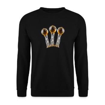 Resin Trichomes - Unisex Sweatshirt - black - Front - Alina (178cm) & Michal (187cm)